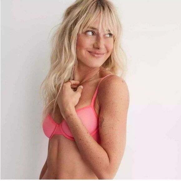 36B NWT Aerie SMOOTHEZ Mesh Unlined Bra - Picture 1 of 4